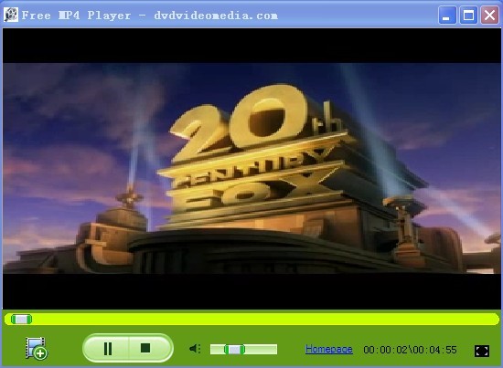 Click to view Free MP4 Player 2.1 screenshot