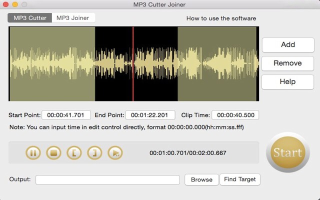 MP3 Cutter Joiner for Mac